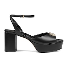 Women's platform sandal with Double G