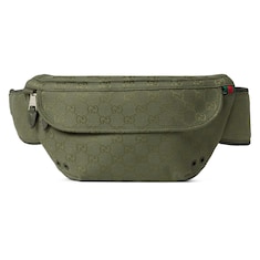 Sac ceinture en toile GG grand format 