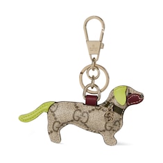 Dog-shaped bag charm