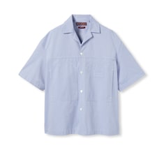 Chemise en coton Oxford avec étiquette en relief