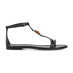 Sandales avec détail bambou pour femme