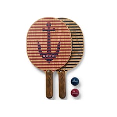 Set di racchette da beach tennis in legno con palline