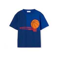 Camiseta infantil de algodón con estampado