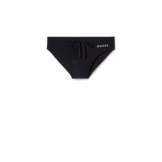 Costume a slip in elastan con stampa