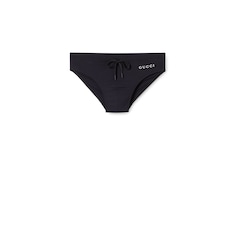 Costume a slip in elastan con stampa