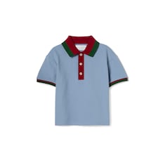 Polo pour bébé en coton avec bande Web