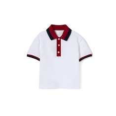 Polo pour bébé en coton avec bande Web