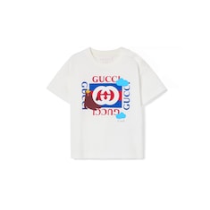 T-shirt neonato in cotone con stampa