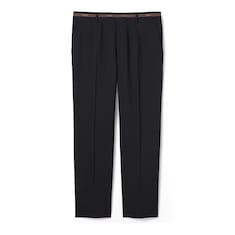 Pantalone in lana con dettaglio cimosa