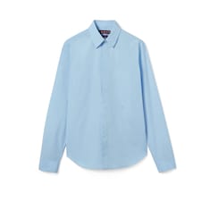 Camisa de popelina de algodón con bordado