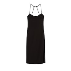 Silk dress with crystal Horsebit