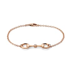 18k Horsebit diamond chain bracelet