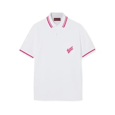 Cotton polo T-shirt with embroidery