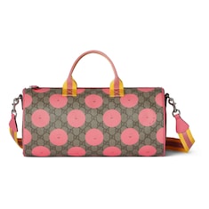 Children's printed GG top handle bag