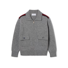 Children's wool zip cardigan
