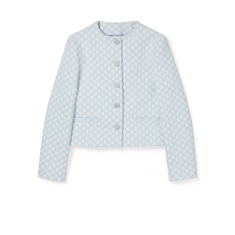 Jacke aus GG Baumwollbouclé