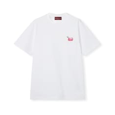 プリント コットンジャージー Tシャツ