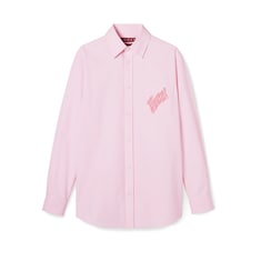 Oxford cotton shirt with embroidery