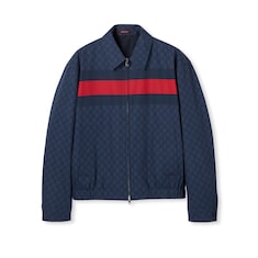 Veste en popeline de coton GG avec bande Web