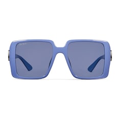 Low nose bridge fit square sunglasses