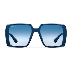 Low nose bridge fit square sunglasses