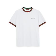Cotton jersey T-shirt with embroidery