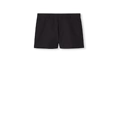 Cotton canvas shorts with embroidery