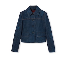 Denim jacket with embroidery