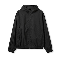 GG nylon jacquard zip jacket