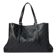 Borsa shopping GG Emblem misura grande  
