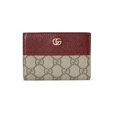 Bi-color GG Marmont small wallet
