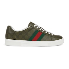 Sneaker Gucci Ace uomo con dettaglio Web