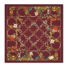 Vierecktuch aus Seidentwill mit Print