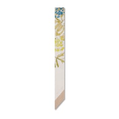 Printed silk twill neck bow