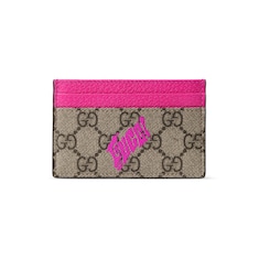 Bi-color card case with print