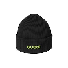 Bonnet en laine avec broderie