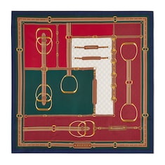 Printed silk twill carré