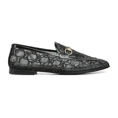 Gucci Jordaan Damenloafer mit GG Kristallen