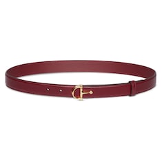 Thin belt with half-Horsebit buckle