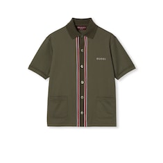 Poloshirt aus Baumwoll-Piqué mit Stickerei