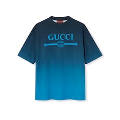 Technical cotton jersey T-shirt with print
