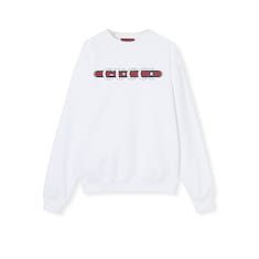 Cotton jersey sweatshirt with print
