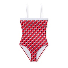 Bañador de punto elástico con estampado