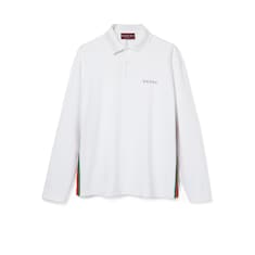 Cotton piquet polo shirt with Web