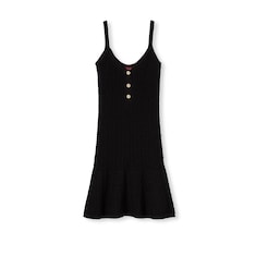 Stretch cotton knit dress