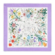 Pañuelo de seda con estampado