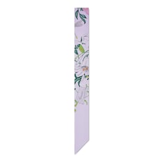 Printed silk twill neck bow