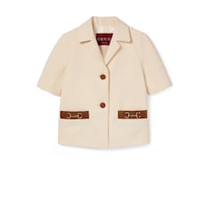 Veste en toile de lin avec détail Mors