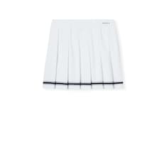 Stretch cotton skirt with intarsia