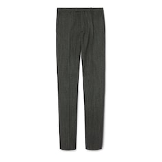Pantalon en laine moulinée